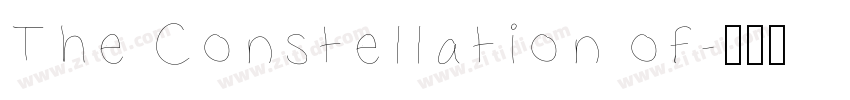 The Constellation of字体转换